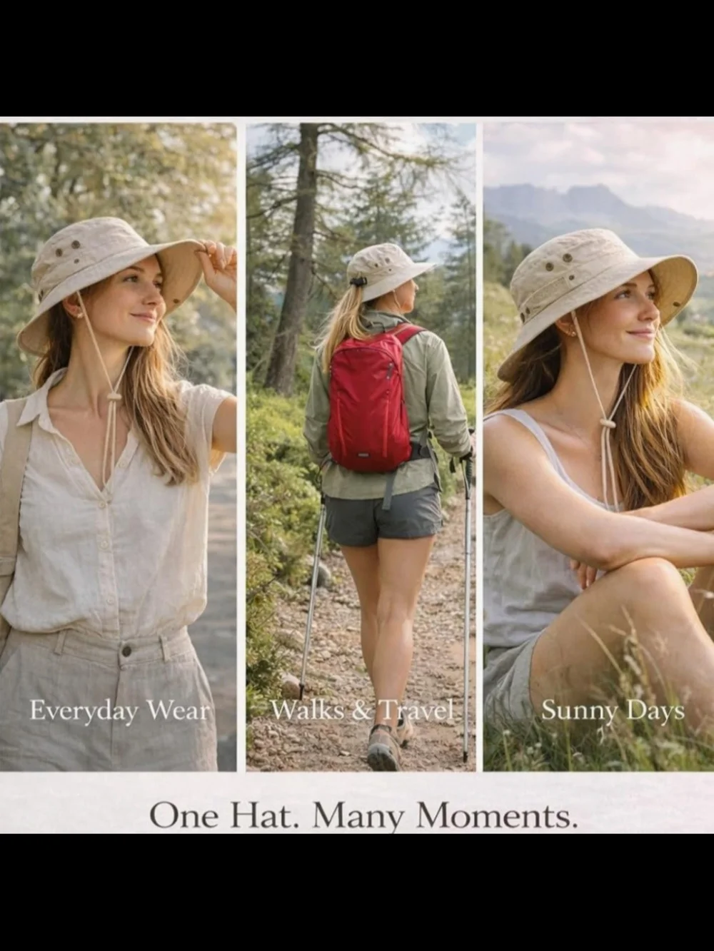 Wide Brim UPF Sun Hat - Lavender